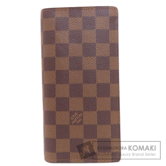 Louis Vuitton Ebene Long Portefeuille Brazza Brown Damier Wallet - Picture 1 of 9